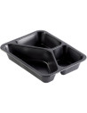 162152 Caterline-forme 227 x 178 x 40 mm Sort 3-rum