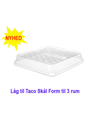 Låg til Taco Bakke 3 rum 300 stk.