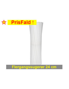 Flergangssugerør ø8 x24cm 