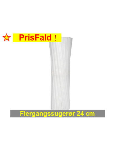 Flergangssugerør ø8 x24cm 