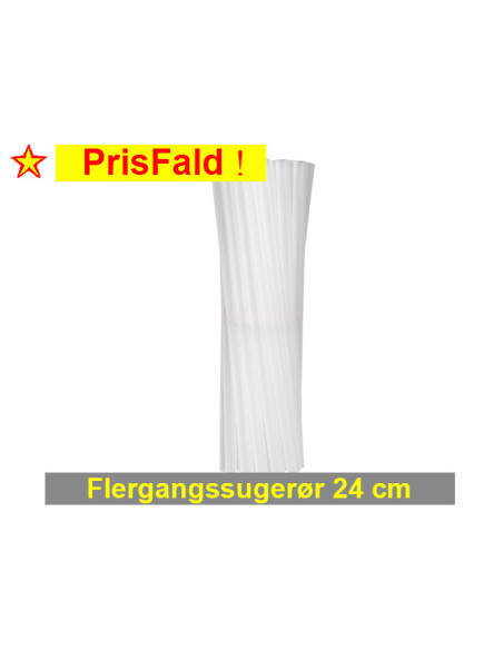 Flergangssugerør ø8 x24cm 