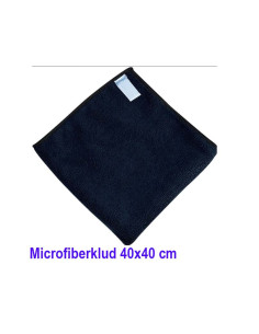 Mikrofiberklude Sort 40x40cm