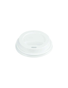 Kaffebæger LÅG 8oz Sort/Hvid 10x50stk/kar 