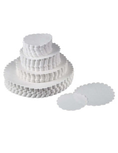 Fadpapir præget 14cm rund 500stk/pak