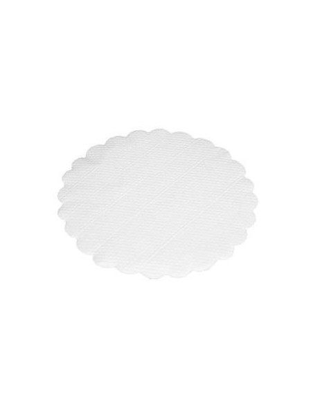 Kopunderlag 9 cm 1-lag Præget Hvid 1000stk/pak