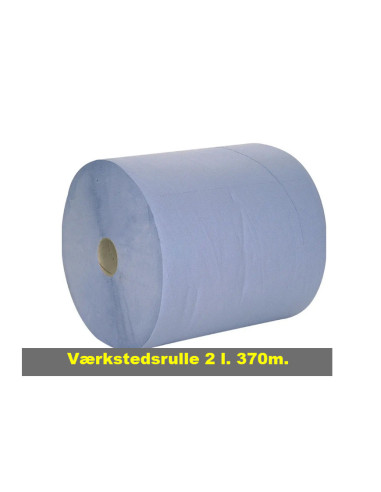 Værkstedsrulle Blå Genb. 2-lag 37x36cm