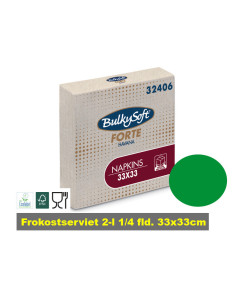 Servietter Frokost Havana 2-lags 1/4 fold 33x33cm 2