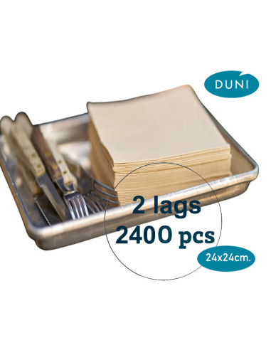 Napkin Tork Advanced 24x24cm 2-layer Natur 2400pc/box - 