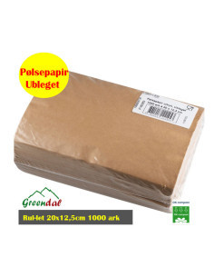 Pølsepapir Rul-let, 20x12,5cm, ubleget papir/virgin 1000 ark 2