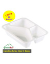 Caterline-forme 227 x 178 x 50 mm Hvid 3-Rum