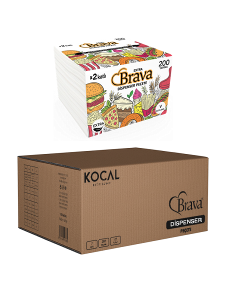Dispenserserviet Brava One by One