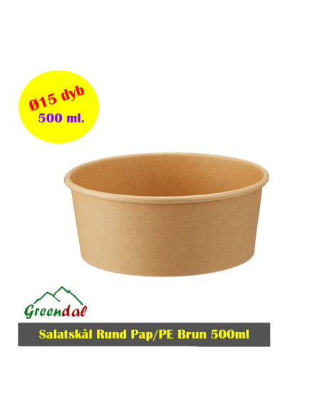 Salatskål Brun Bowle Catersource 500 ml 
