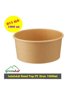 Salatskål Brun Bowle Catersource 1000 ml 