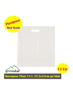 Fruit bag 13 L. HDPE white   10x100pcs/box -  2