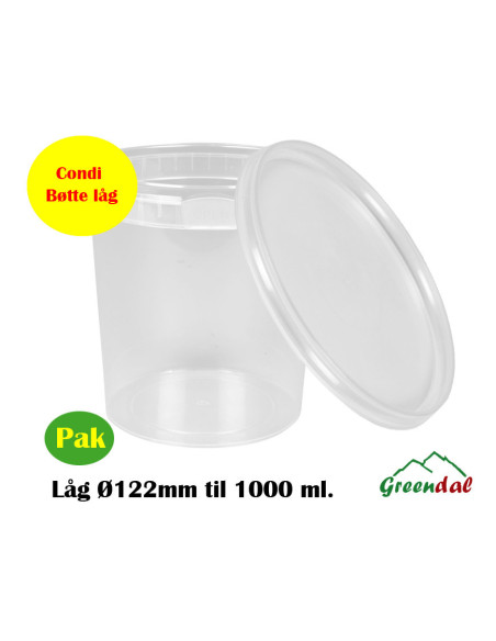 Condi bøtte 12,3cm Ø122mm 1000 ml.
