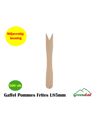 Wood cutlery frites-spoon Bio Birch Tree 8,5 cm 100pc/box - 