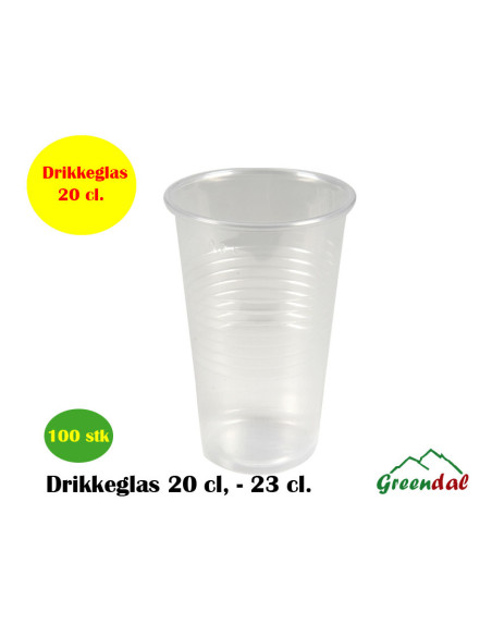 Drikkeglas Gastro 9,8cm Ø7cm 20cl/23cl. klar 100stk/pak
