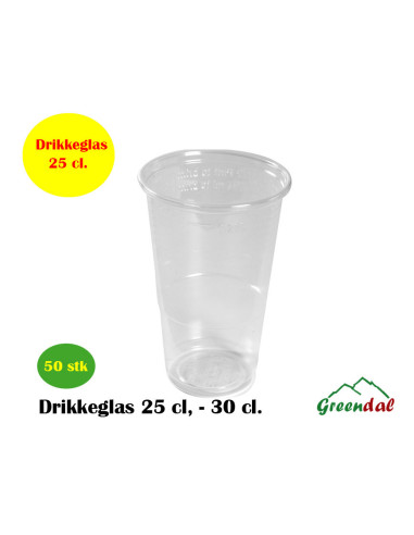 Plastic glass Soft PP 10,1cm Ø7,8cm 25 cl, 30 cl clear PP 50st/pak. - 