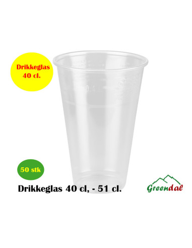 Drikkeglas PP 40-50 cl. 50stk/pak 