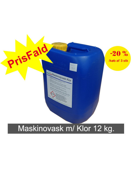 Machine wash Green w/ chlorine 12 kg - 