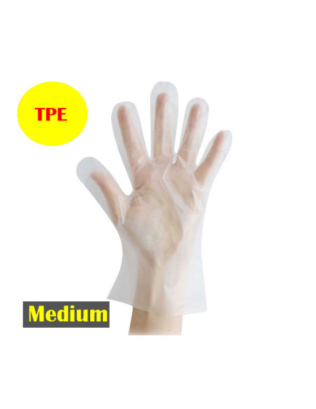 Engangshandsker TPE M Hygo Star (Sushi) 200stk/pak - 