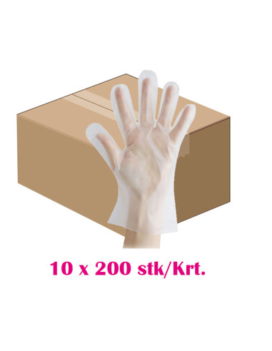 Disposable gloves Abena TPE powder-free Blue 200pc/pack - 