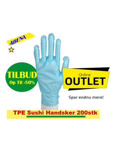 Disposable gloves Abena TPE powder-free Blue 200pc/pack - 
