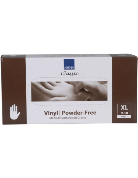 Engangshandsker Vinyl Abena Pudderfri 100stk/pak - 