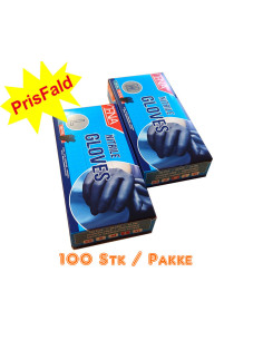 Disposable gloves Nitril Powder-free Black 100pc/pack - 